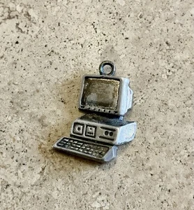 Vintage Sun West Silver Co. Sterling Silver Computer Charm - Picture 1 of 4