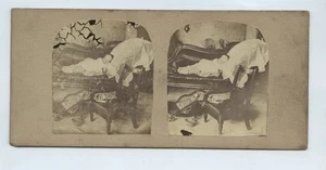 Child Sleeping Or Post Mortem November 4th 1861 Nottingham Stereoview - Picture 1 of 2