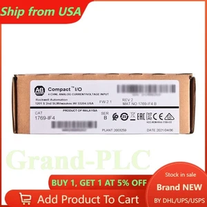New Sealed AB 1769-IF4 CompactLogix 4CH Analog Input Module 1769IF4 US Free Tax - Picture 1 of 5