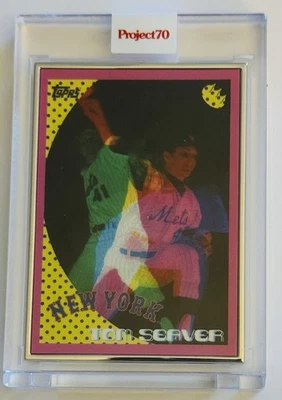 2021 TOPPS PROJECT 70 TOM SEAVER BY CLAW MONEY - AP 26/51 SILVER FRAME #33 - Image 1 of 2