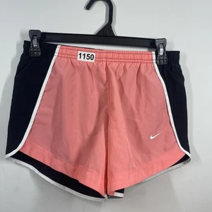 Nuevo con etiquetas Pantalones Cortos para Correr Nike Niñas L Negro Salmón Atlético Ocio Forrados Dri Fit - Imagen 1 de 16