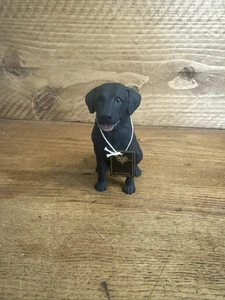 North Light 1985 Black Labrador Retriever Vintage 4” Figurine Ornament Sitting - Picture 1 of 6