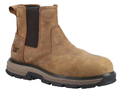 Mens Caterpillar Exposition S3 Safety Toe/Midsole Chelsea Boots Sizes 7 to 12 - Image 1 of 4