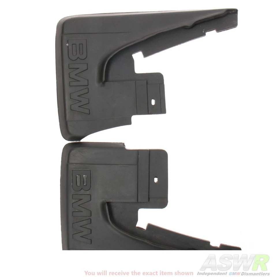 BMW E30 3 SERIES Facelift Rear Mud Flaps Pair Genuine - Image 1 of 4