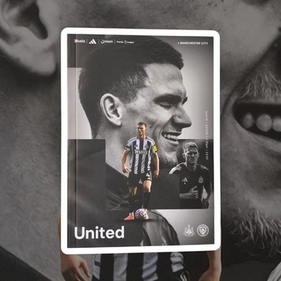 Newcastle United v Manchester City 2025/26 Premier League Match Day Programme - Image 1 of 3