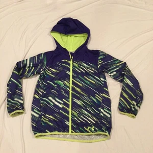 Girls UnderArmour Storm Fast Lane Packable Hooded Jacket - Size YMD HeatGear - Picture 1 of 6