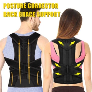 Tutore Supporto Spalle Correttore Postura Schiena Perfetto Cintura Terapia Regolabile - Foto 1 di 14
