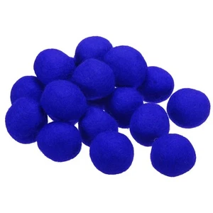 20er Pack Wollfilzkugeln Perlen Wollfilz Stoff 3cm 30mm Blau für DIY - Bild 1 von 5