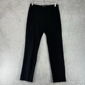 Eileen Fisher Pants Womens XS Black Crepe Dress Pant Pull On Casual Slack - Picture 1 of 9