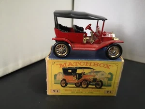 GR165 - MATCHBOX MODELS OF YESTERYEAR Y-1 1911 MODEL 'T' FORD WITH BOX - Bild 1 von 12