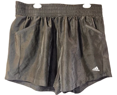 ADIDAS женщин размер XL черный полиэстер гольф Athleisure фитнес спортивные шорты - Изображение 1 из 4