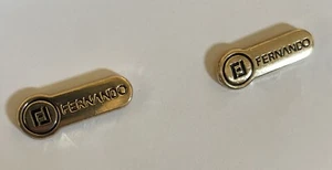 Juego de dos prendedores de solapa dorados “Fernando” FJ negro - Imagen 1 de 2