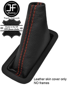 RED STITCH AUTOMATIC REAL LEATHER GEAR BOOT FOR HOLDEN ASTRA G MK4 1998-2005 - Picture 1 of 3