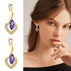 Geometric Crystal Jewelry Stud Earrings Premium Diamond Green Leaf Stud Earrings