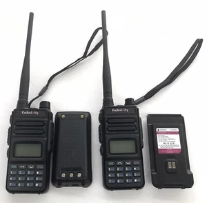 Radioddity GM-30 GMRS Radio 5W Dual Band Sanner SYNC NOAA (Lot of 2) no charger - Picture 1 of 6