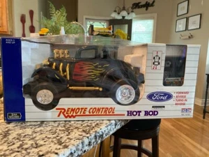 1999 FORD Remote Control Flaming Black Hot Rod in Original Pkg - Picture 1 of 6