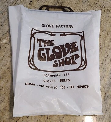 Bolsa The Glove Store Glove Factory Roma Via Veneto Vintage - Imagem 1 de 4