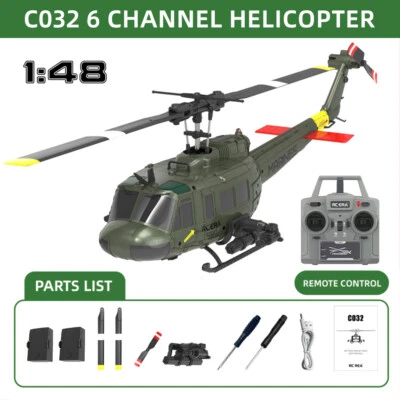 RC ERA RC Helicopter 1:48 UH-1 6-axis Gyro 6 Channel 3D Remote Control Aircraft - Image 1 of 4