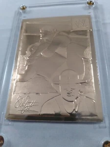 SGT. SLAUGHTER WWE 2002 Danbury Mint #24 - 22K Gold card in holder MINT - Picture 1 of 2