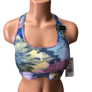 Sujetador deportivo ADIDAS ORIGINAL Power Mesh en rosa feliz/blanco MD A-C NUEVO CON ETIQUETAS - Imagen 1 de 7