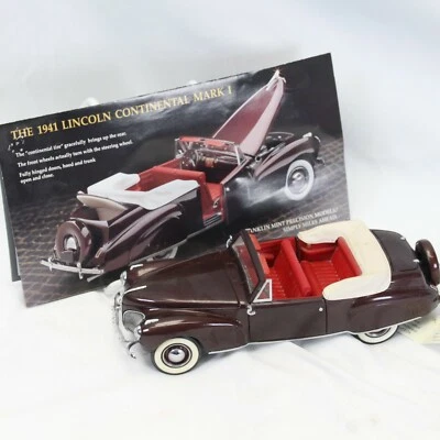 Franklin Mint 1941 Lincoln Continental Mark I Limited Edition Die Cast Car - Image 1 of 4