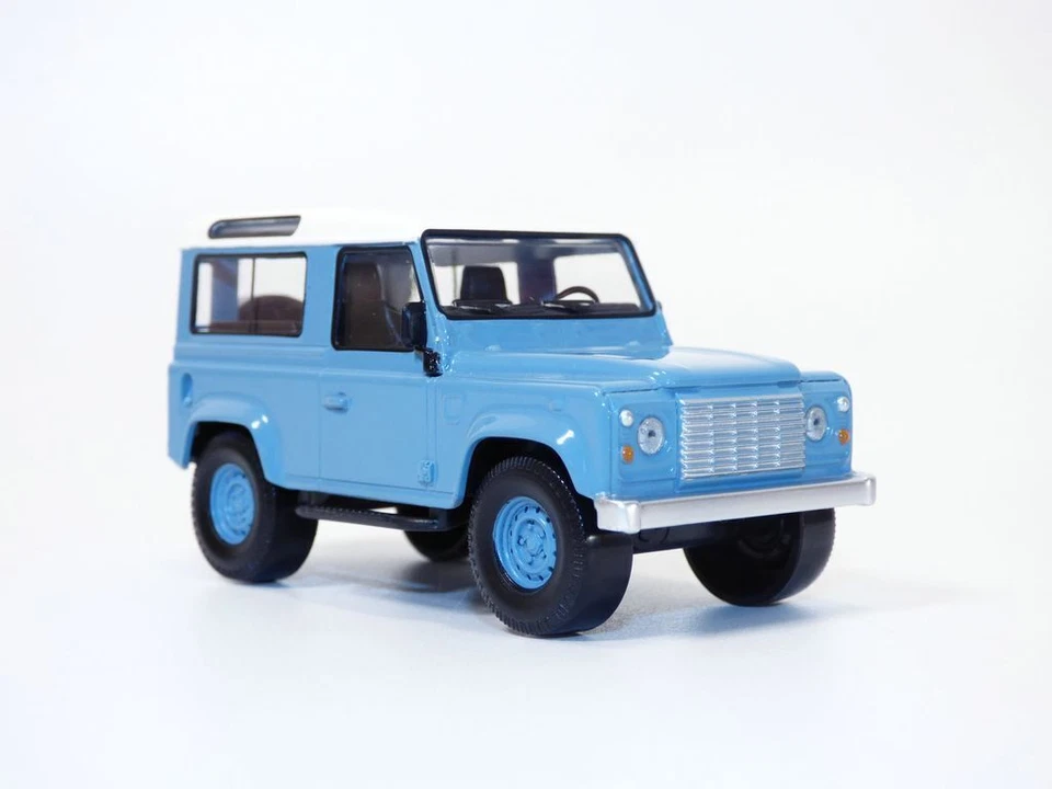 NOREV Land Rover Defender 1995 1:43 Voiture Miniature - Bleue/Blanche (845107)