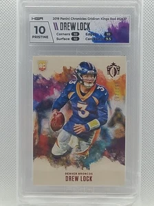 2019 Chronicles Drew Lock Gridiron Kings Red /199 GK37 HGA 10 FREE SHIPPING🔥 - Picture 1 of 2