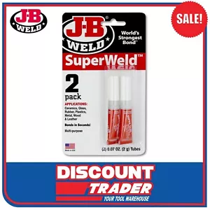 J-B Weld SuperWeld™ 2 Pack 2g Super Glue - Bonds in Seconds JB - 33102 - Picture 1 of 2