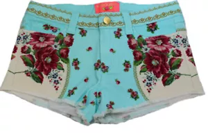 DAMEN KURZE HOSE JEANS JEANSSHORTS MANOUSH ROUMAINE MULTICOLOUR Gr. 36 NEU - Bild 1 von 2