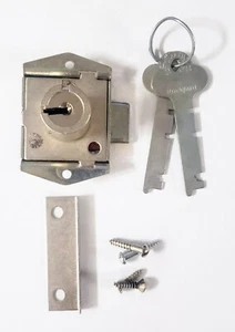 National C8475 Lever Tumbler Surface Mounted Lock Keyed Alike - Picture 1 of 3