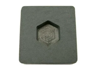 1 oz Gold Hexagon High Density Graphitform 1/2 oz Silberbarren Barren Kupfer - Bild 1 von 4
