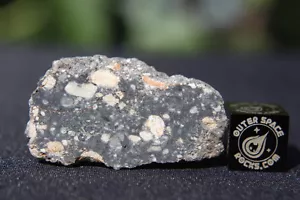 NWA 11266 Official Lunar Feldspathic Regolith Breccia Meteorite 9.1 gram frag - Picture 1 of 3
