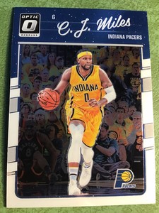2016-17 Donruss Optic Indiana Pacers Basketball Card #95 C.J. Miles