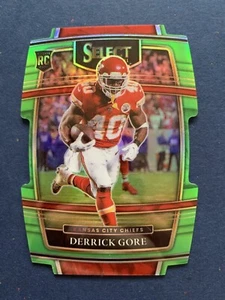 Derrick Gore 2021 Select Neon Green Prizm Rookie RC Die-Cut 60/349 #84 Chiefs - Bild 1 von 3