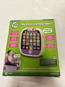 LeapFrog My First Learning Tablet Violet Purple w Box & Batteries Tested VIDEO - Picture 1 of 2