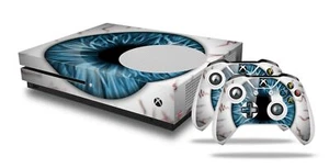 Skin for XBOX One S Console Controller Eyeball Blue Vinyl Decal - Picture 1 of 4