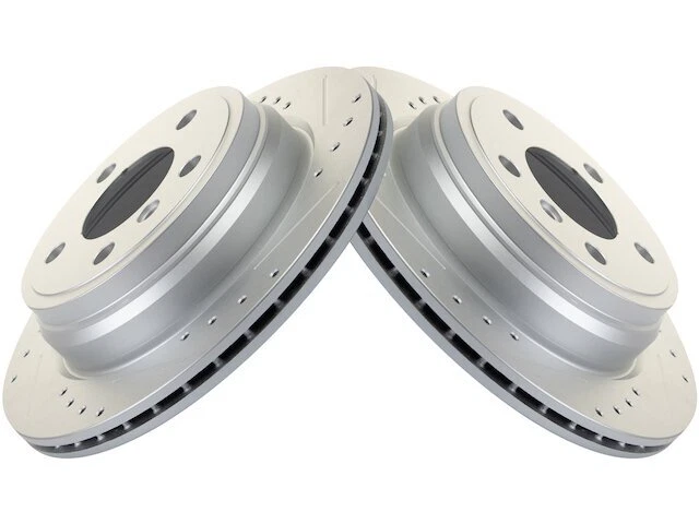 TRQ 35KY59V Rear Brake Rotor Set Fits 2015 BMW X1 - Image 1 of 1