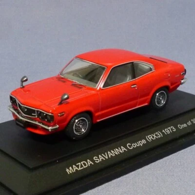 1:43 EBBRO MAZDA SAVANNA GT RX-3 S124A ROJO 1973 MODELO COCHE FUNDIDO de Japón Foto 1 de 4