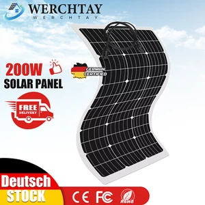 Solarpanel Flexibel 200W 400W 600W 800W Balkonkraftwerk Photovoltaik PV Module - Bild 1 von 20