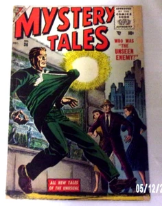 MYSTERY TALES #36 1955 GD LIBRO SÓLIDO ROBUSTO BLANCO ATLAS HORROR, 5 GRANDES HISTORIAS - Imagen 1 de 3