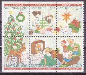 SUECIA NAVIDAD 1989 YVERT 1554/59 PROCEDENTES DE CARNET NUEVOS MNH - Imagen 1 de 1