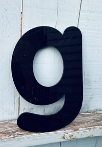 Reclaimed Shop/Pub Black Acrylic Letter Lower Case G - Picture 1 of 3