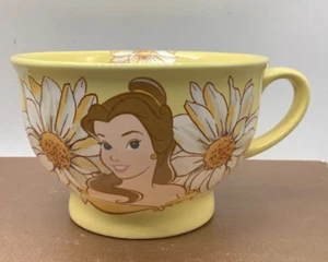 Disney Store Mug Belle Beauty and the Beast, Yellow, Soup Cup, Pastel, 3”x4.75” - Bild 1 von 4