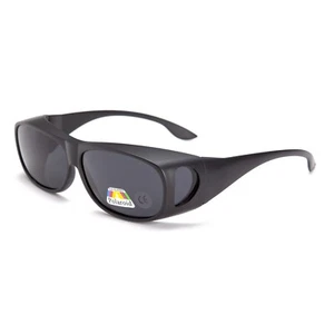 Herren Damen Passend Über Sonnenbrille Polarisiert Matt Schwarz Ski Drive - Bild 1 von 4