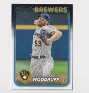 (12) Brandon Woodruff 2024 TOPPS SERIES 1 BASE CARD LOT #103 MILWAUKEE BREWERS - Picture 1 of 1