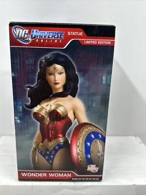 "Estatua de porcelana DC Universe Online Jim Lee Art 100/6000 Liga de la Justicia 7,8"" nueva" Foto 1 de 4