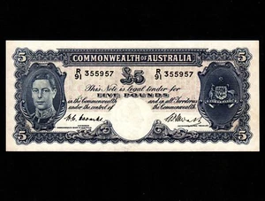 Australia 5 Pounds 1949 P-27c * XF-AU * King George * - Picture 1 of 2