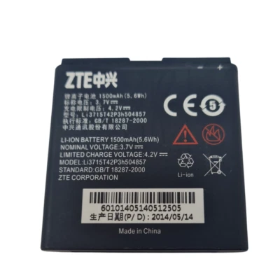 Аккумулятор Li3715T42P3h504857 для ZTE Concord V768 Cricket Prelude Z993 наличие Z992 - Изображение 1 из 4