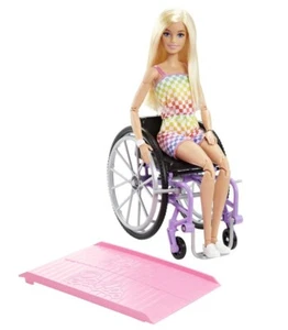 MATTEL Barbie Fashionistas Doll 194 With Wheelchair & Ramp HJT13 - Picture 1 of 6