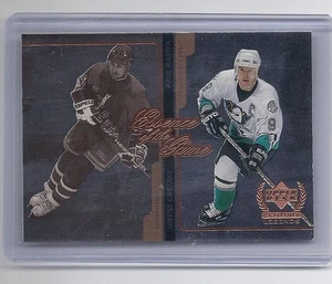 99-00 1999-00 UPPER DECK CENTURY LEGENDS GRETZKY KARIYA ESSENCE OF THE GAME E1 - Picture 1 of 1